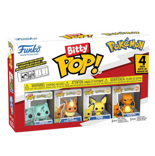 Pop Pokémon - Bulbizarre, Pyroli, Pichu & Dracaufeu
