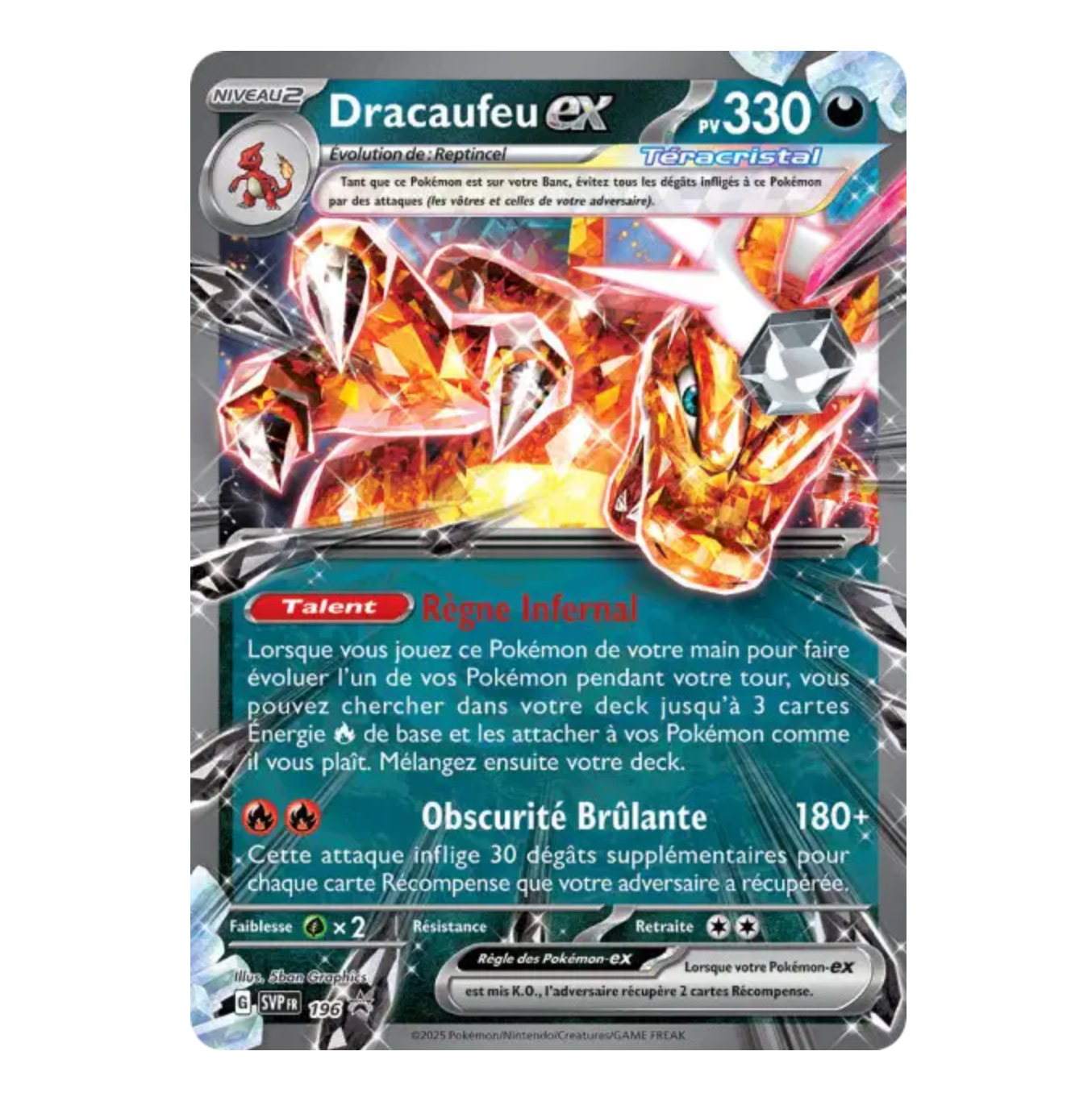Dracaufeu Ex - 196 - Promo - Écarlate & Violet - Français