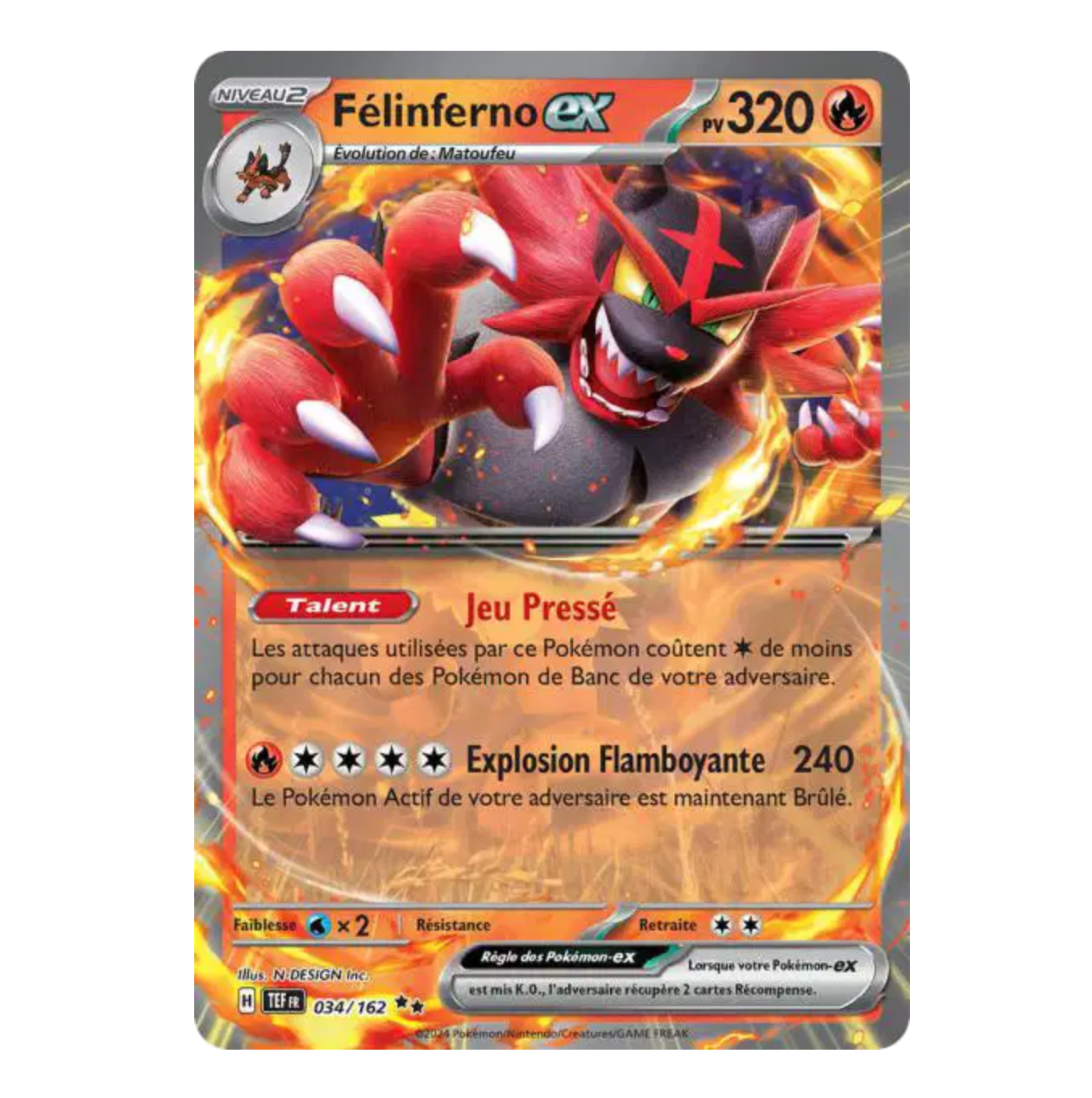 Félinferno Ex - 034/162 - Forces Temporelles - (EV05) - Français