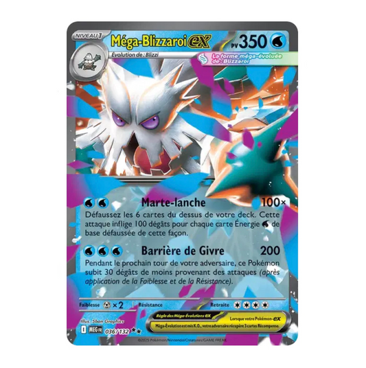 Méga-Blizzaroi Ex - 036/132 - Méga-Évolution - (ME01) - Français
