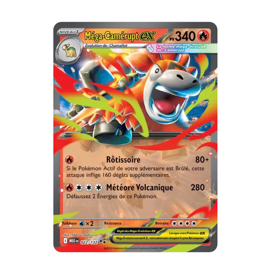 Méga-Camérupt Ex - 022/132 - Méga-Évolution - (ME01) - Français