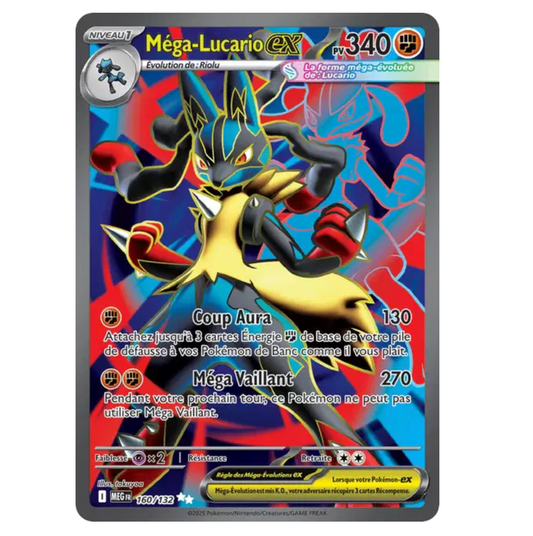 Méga-Lucario Ex - 160/132 - Méga-Évolution - (ME01) - Français